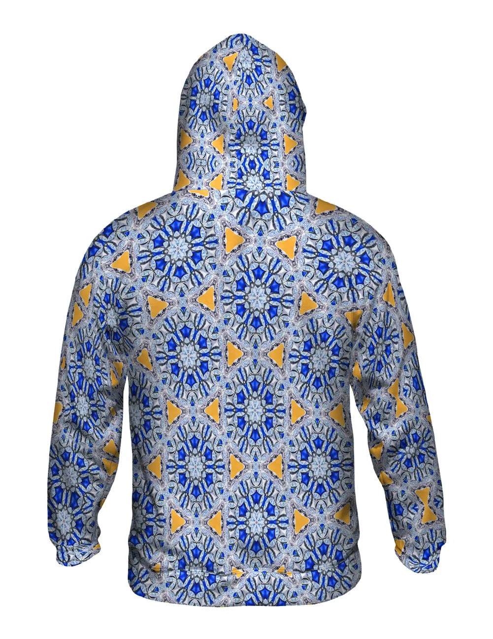 Blue Orange Diamonds Pattern