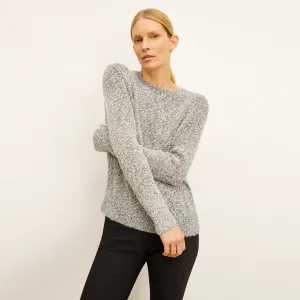 Butler Sweater - Knit Boucle :: Black / White