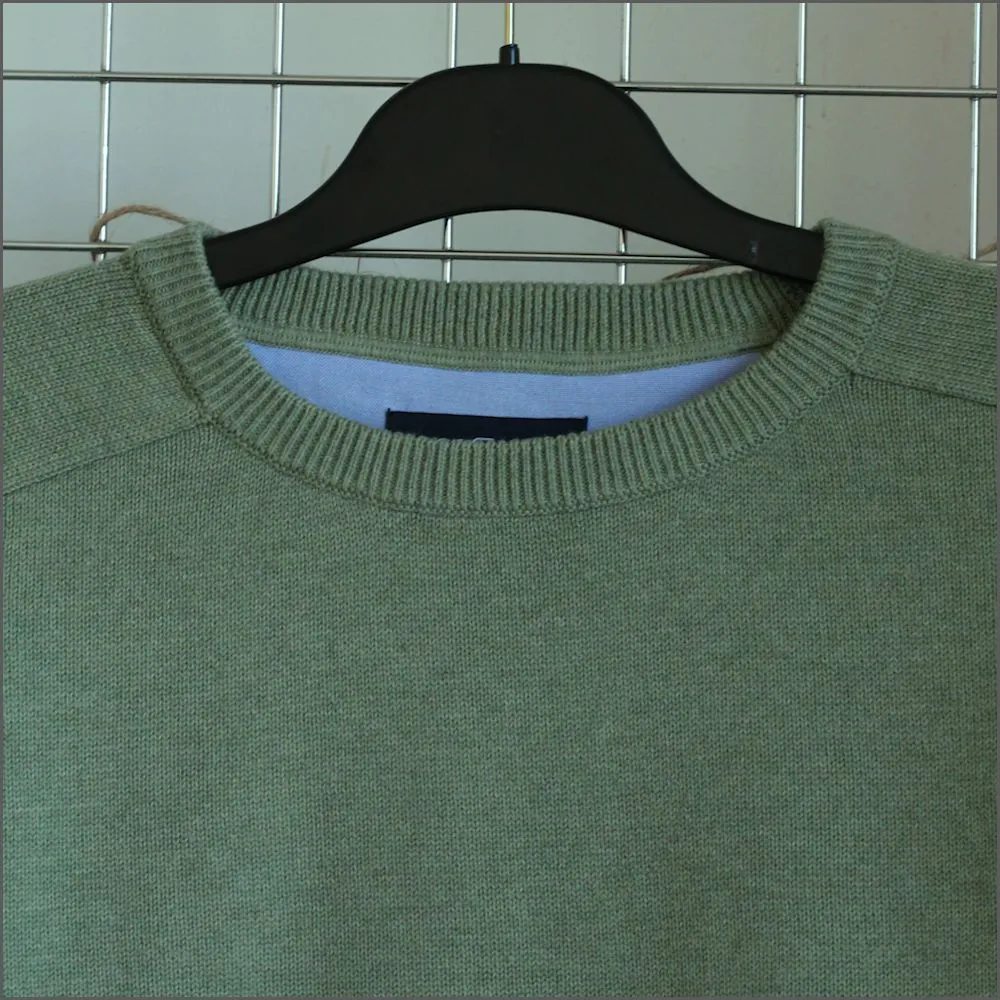 Casa Moda Sage Cotton Crew Neck^