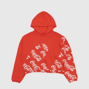 COCA COLA SWIRL KNIT HOODIE