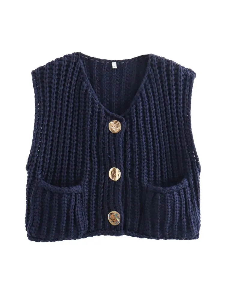 Cozy Knitted Casual Loose Single-breasted Stylish Comfortable Autumnal Fashionable Sweater