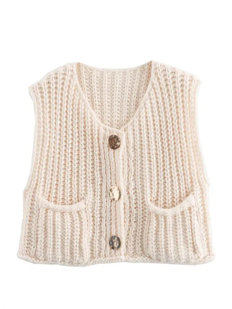 Cozy Knitted Casual Loose Single-breasted Stylish Comfortable Autumnal Fashionable Sweater