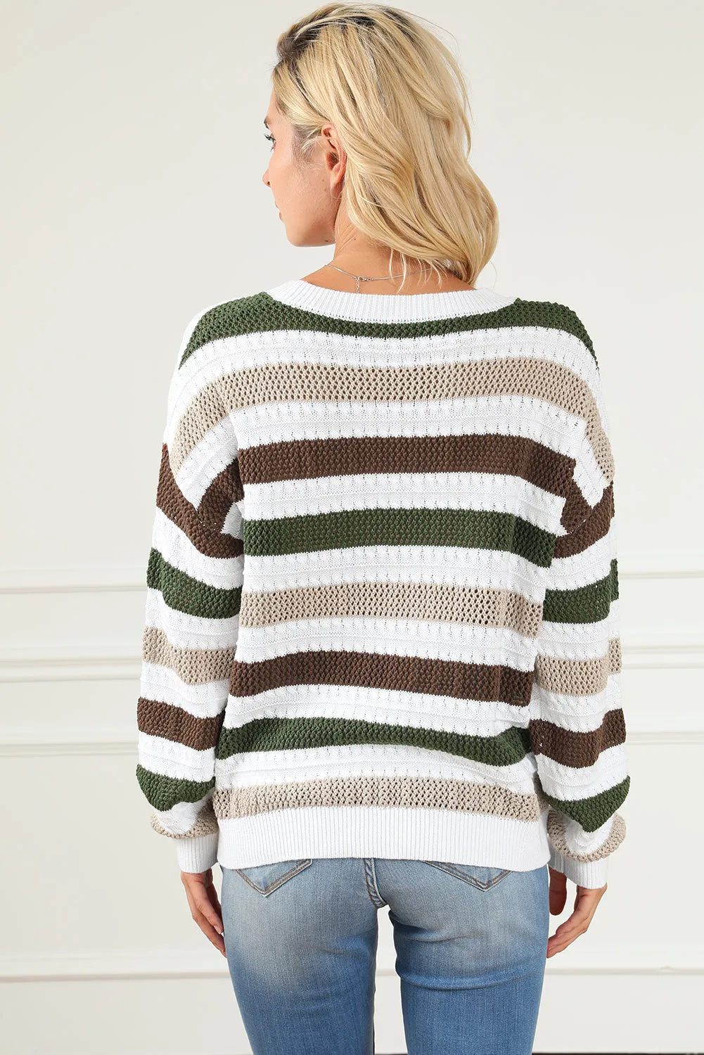 Crochet Hollow out Knit Sweater