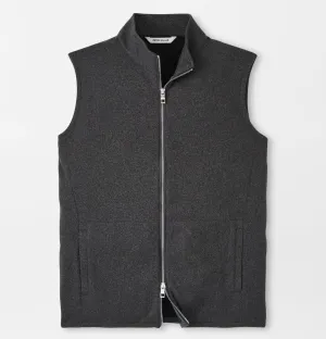 Crown Sweater Fleece Vest in Iron by Peter Millar