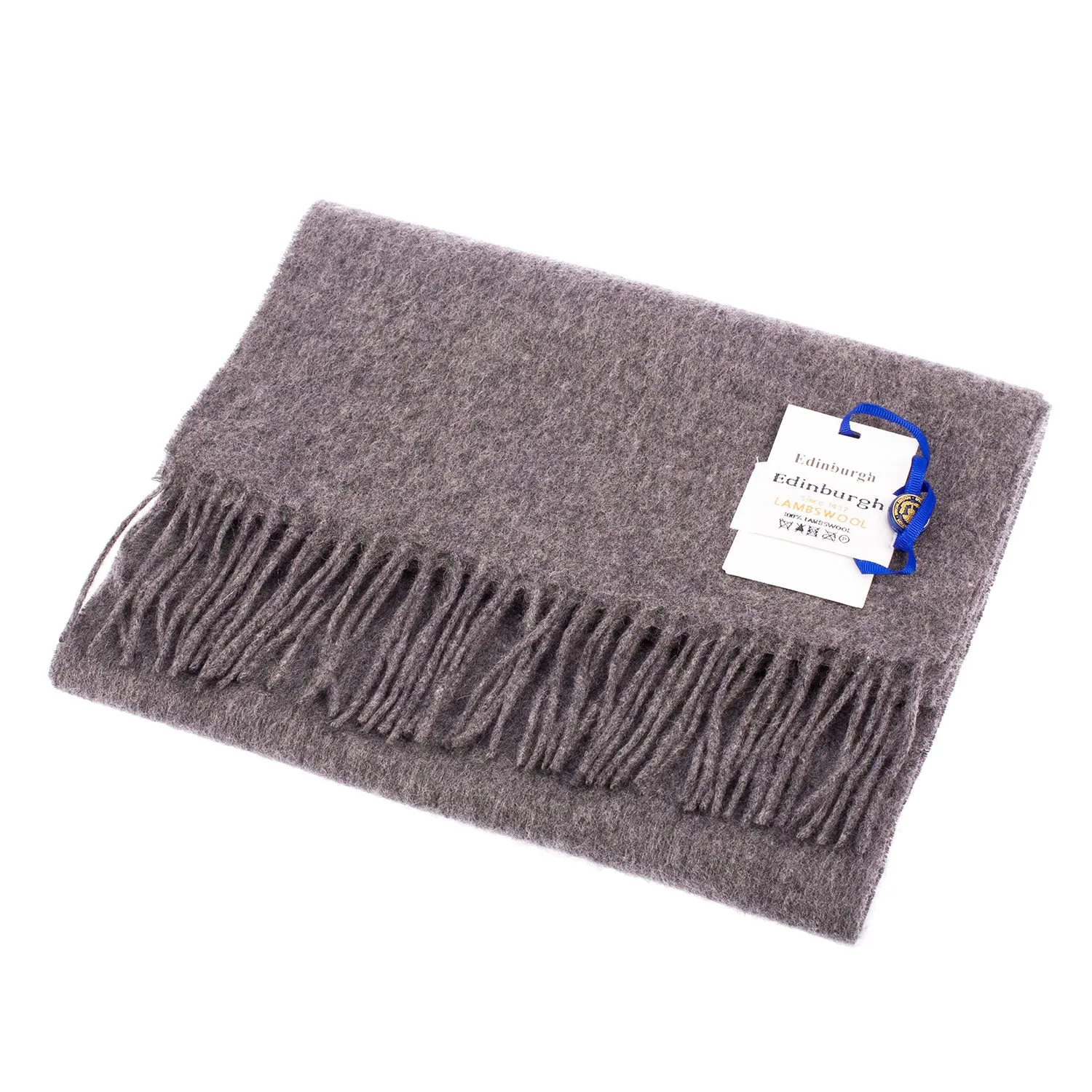 Edinburgh 100% Lambswool Scarf  Derby Grey