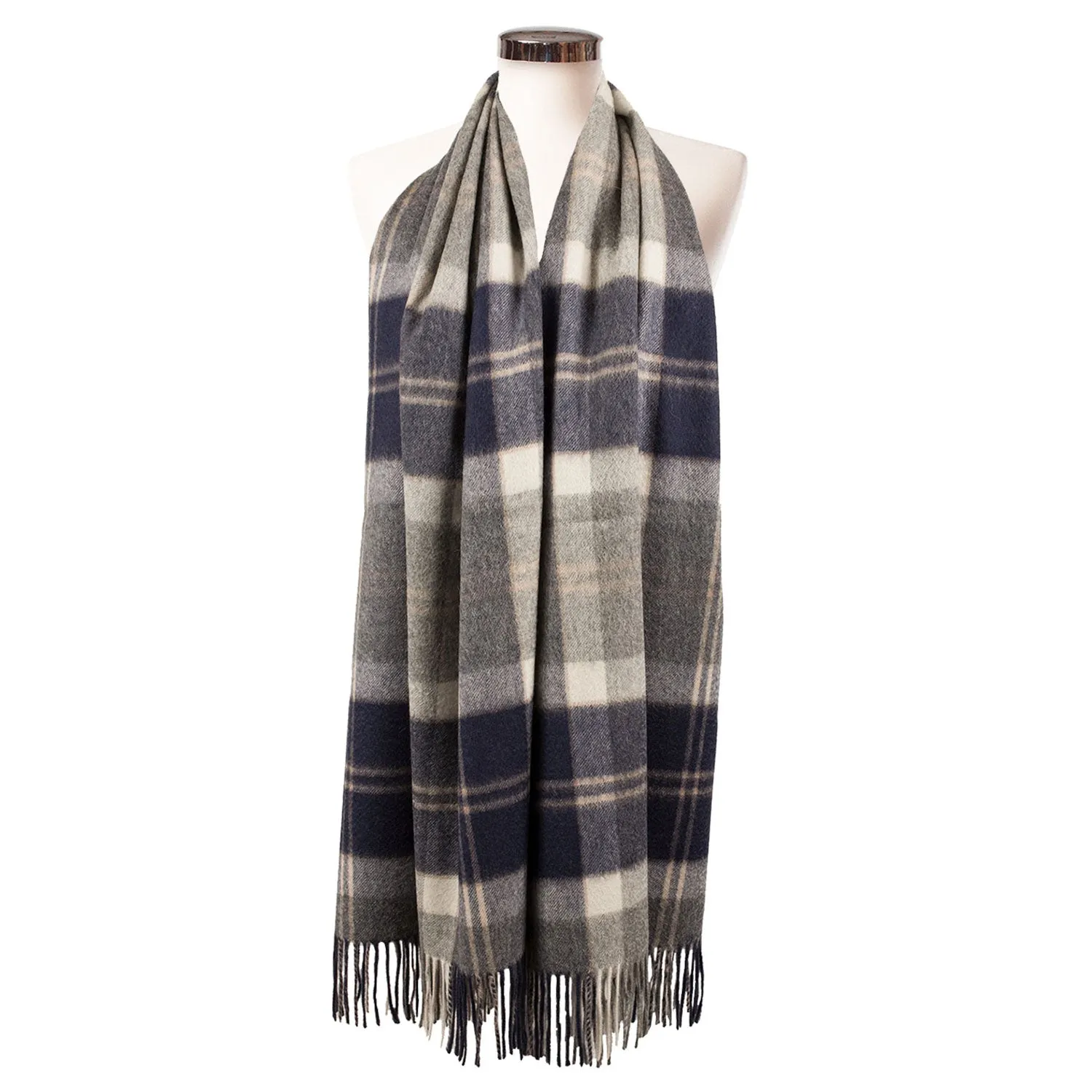 Edinburgh Lambswool Stole  Bannockbane Silver