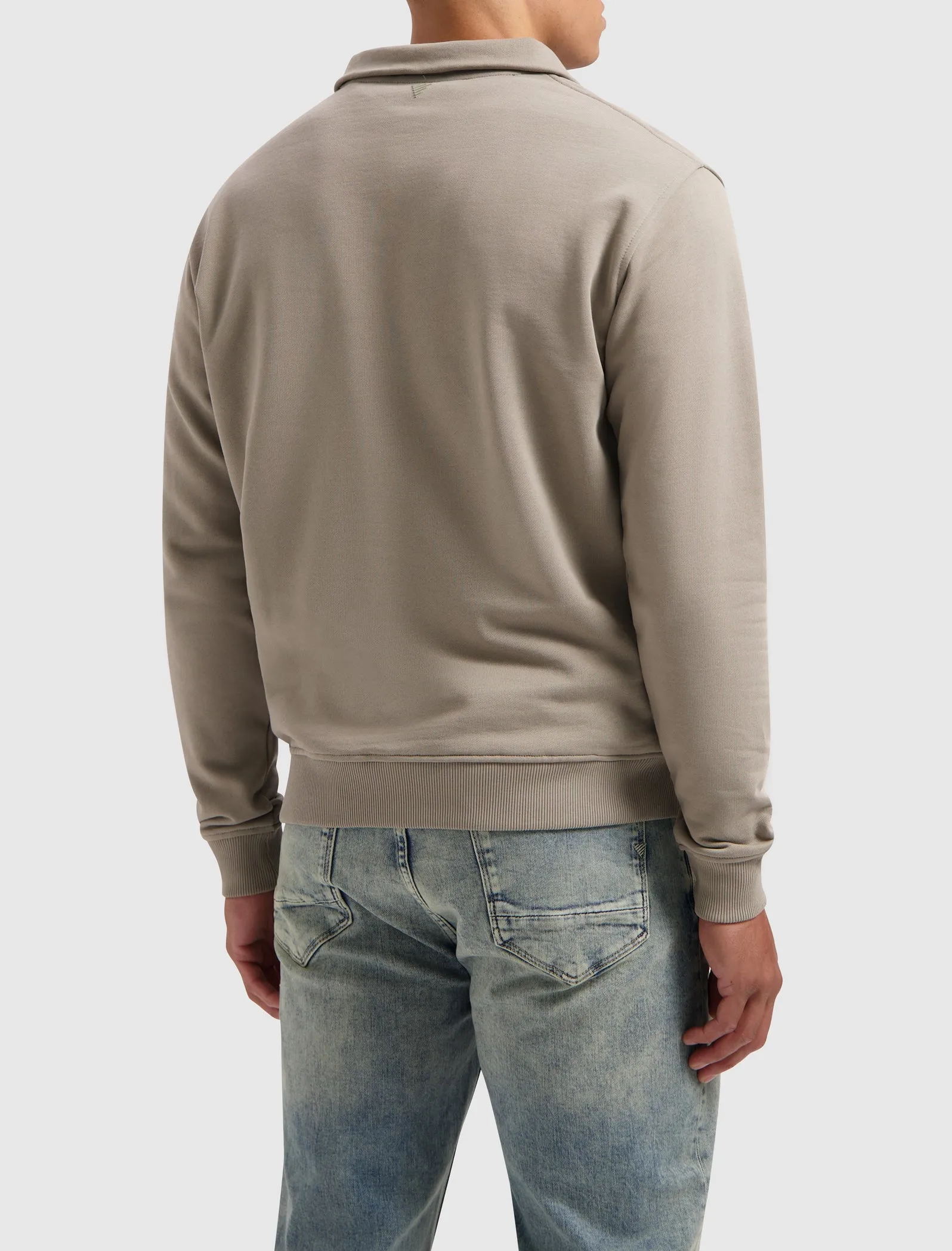 Halfzip HD Logo Sweater | Taupe