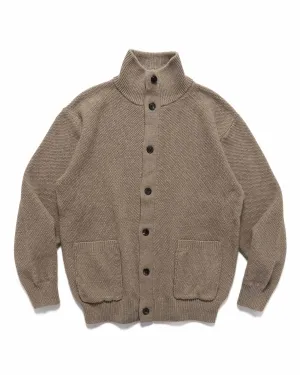 High Twist Card Wool Pique Blouson Beige