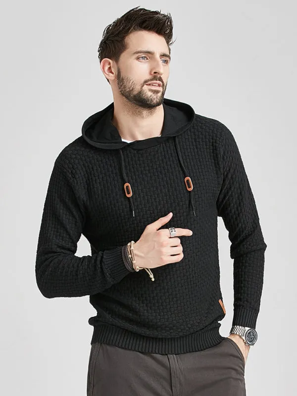 Hooded Pullover Knitwear Sports Casual Men's Sweater