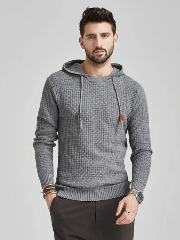 Hooded Pullover Knitwear Sports Casual Men's Sweater