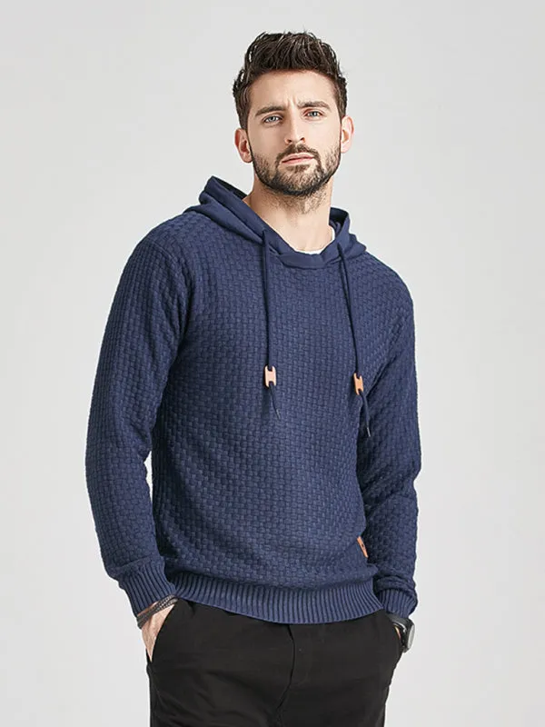 Hooded Pullover Knitwear Sports Casual Men's Sweater