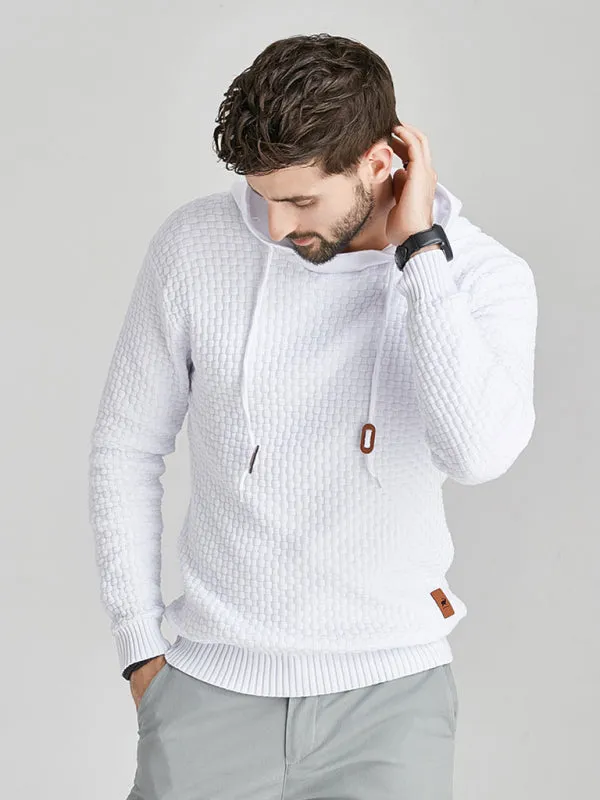 Hooded Pullover Knitwear Sports Casual Men's Sweater