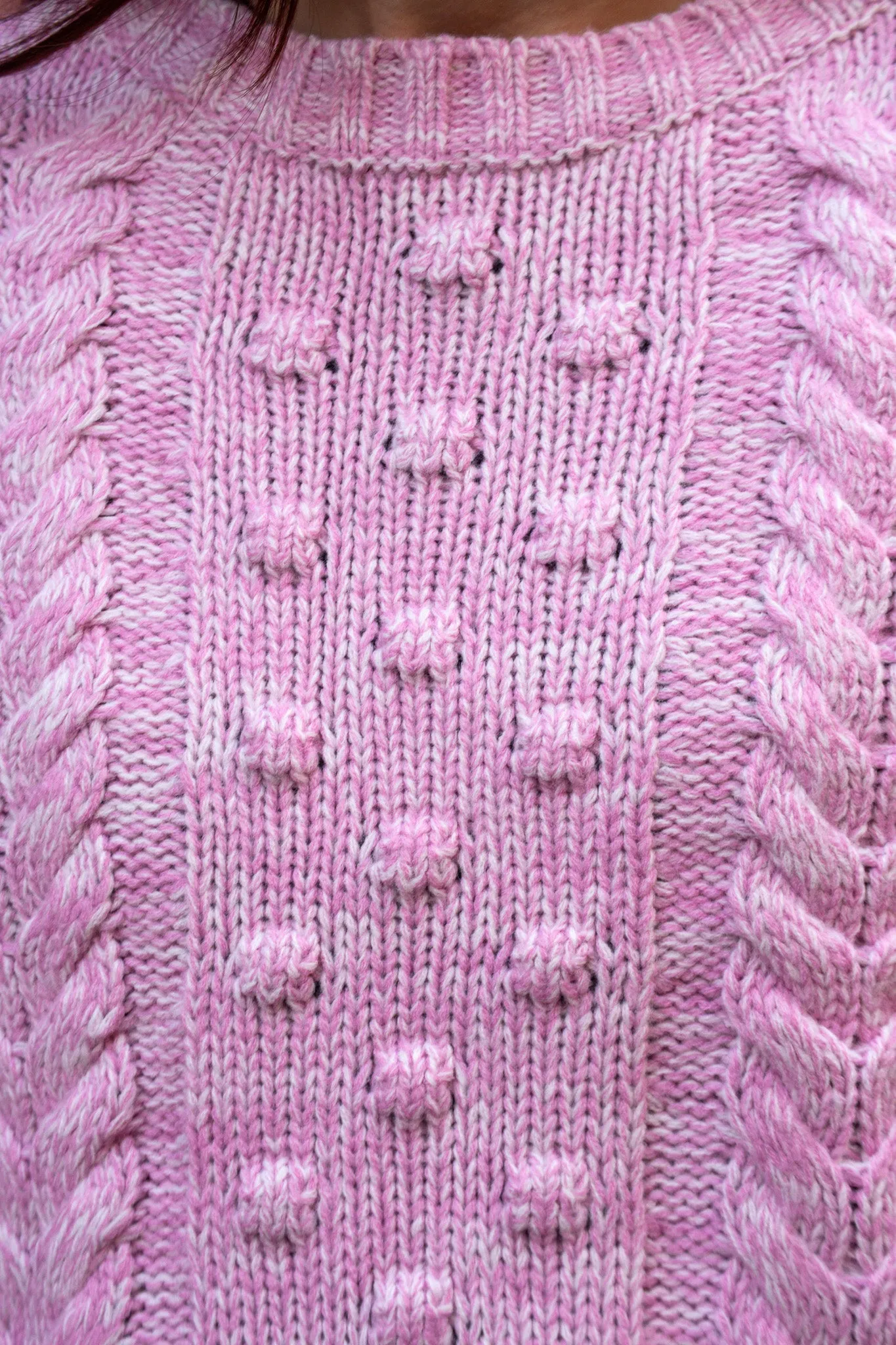 ICHI Hamile Lilas Pink Knitted Pullover