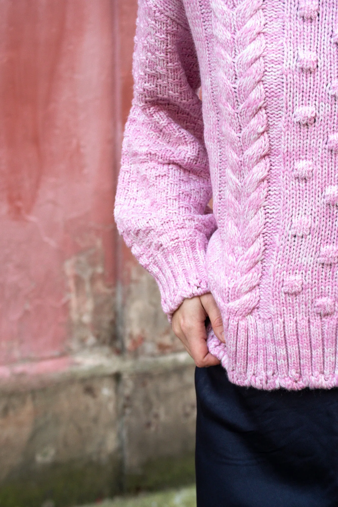 ICHI Hamile Lilas Pink Knitted Pullover