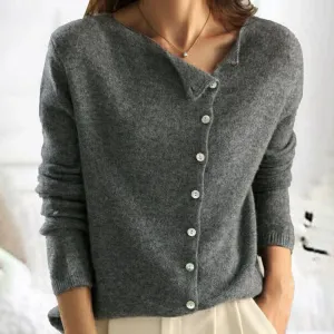 iForgirls Simple Plain Long Sleeve Sweater