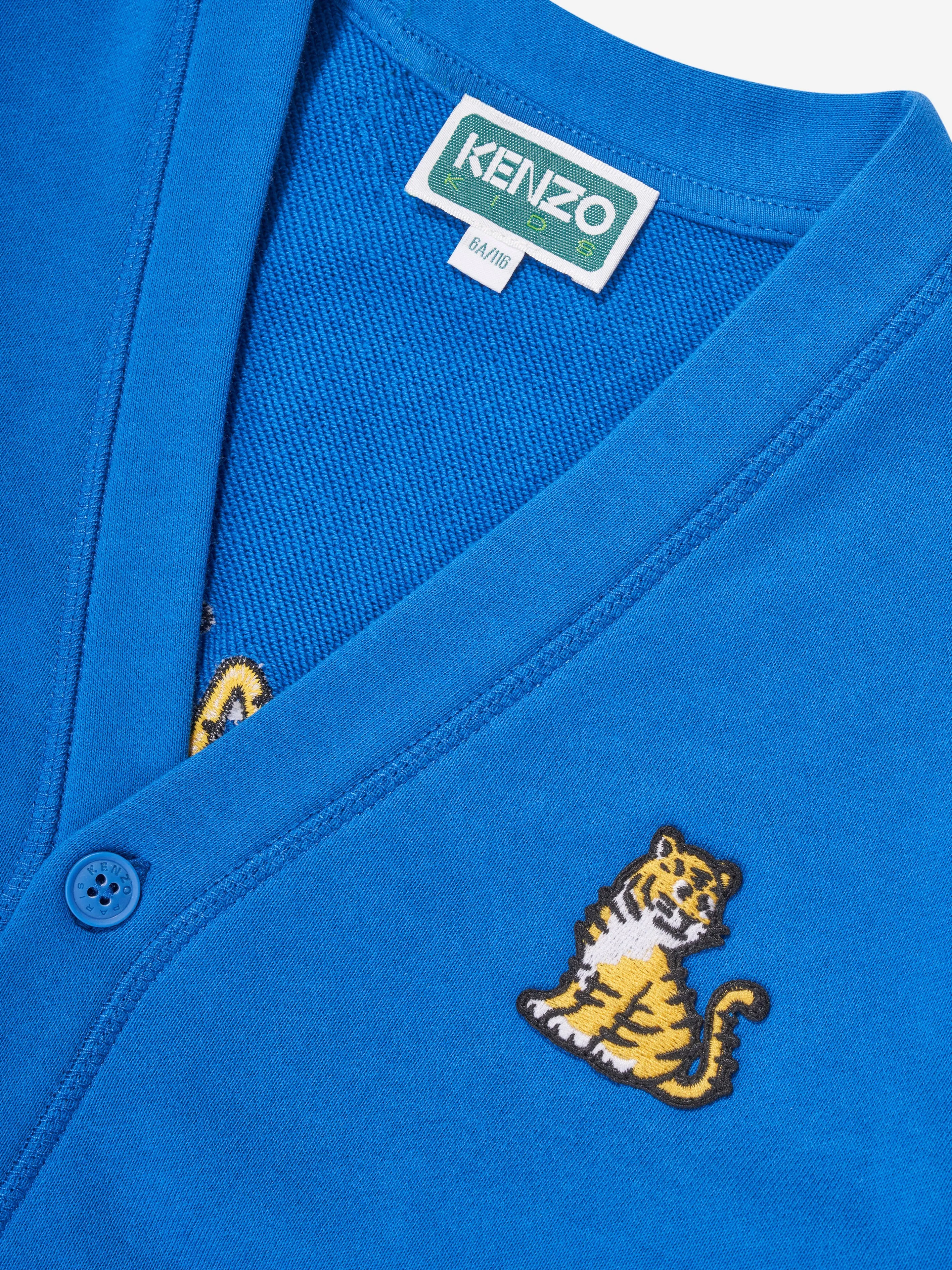 KENZO Boys Kotora Cardigan in Blue