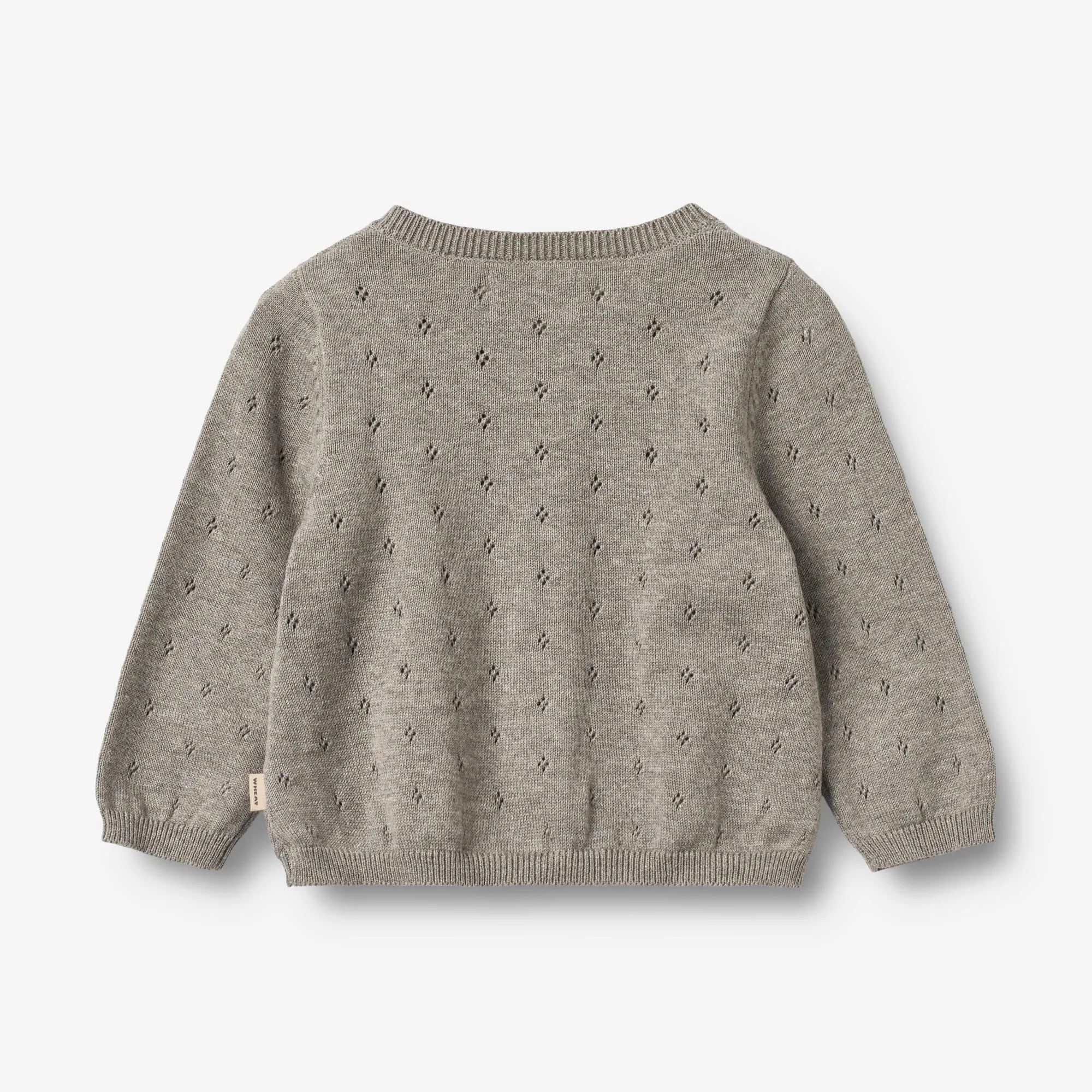 Knit Cardigan Maia | Baby - warm grey melange