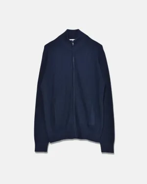 Knitted Fullzip Jacket - Navy