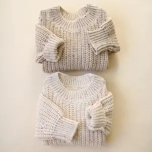 Knitted Oversized Crew Neck Jumper