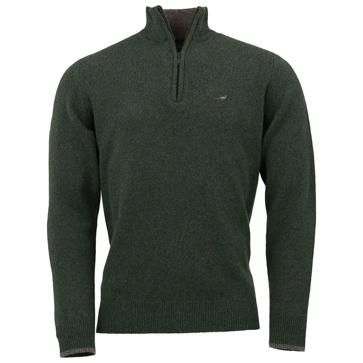 Laksen Brompton Lambswool Zip Neck Pullover