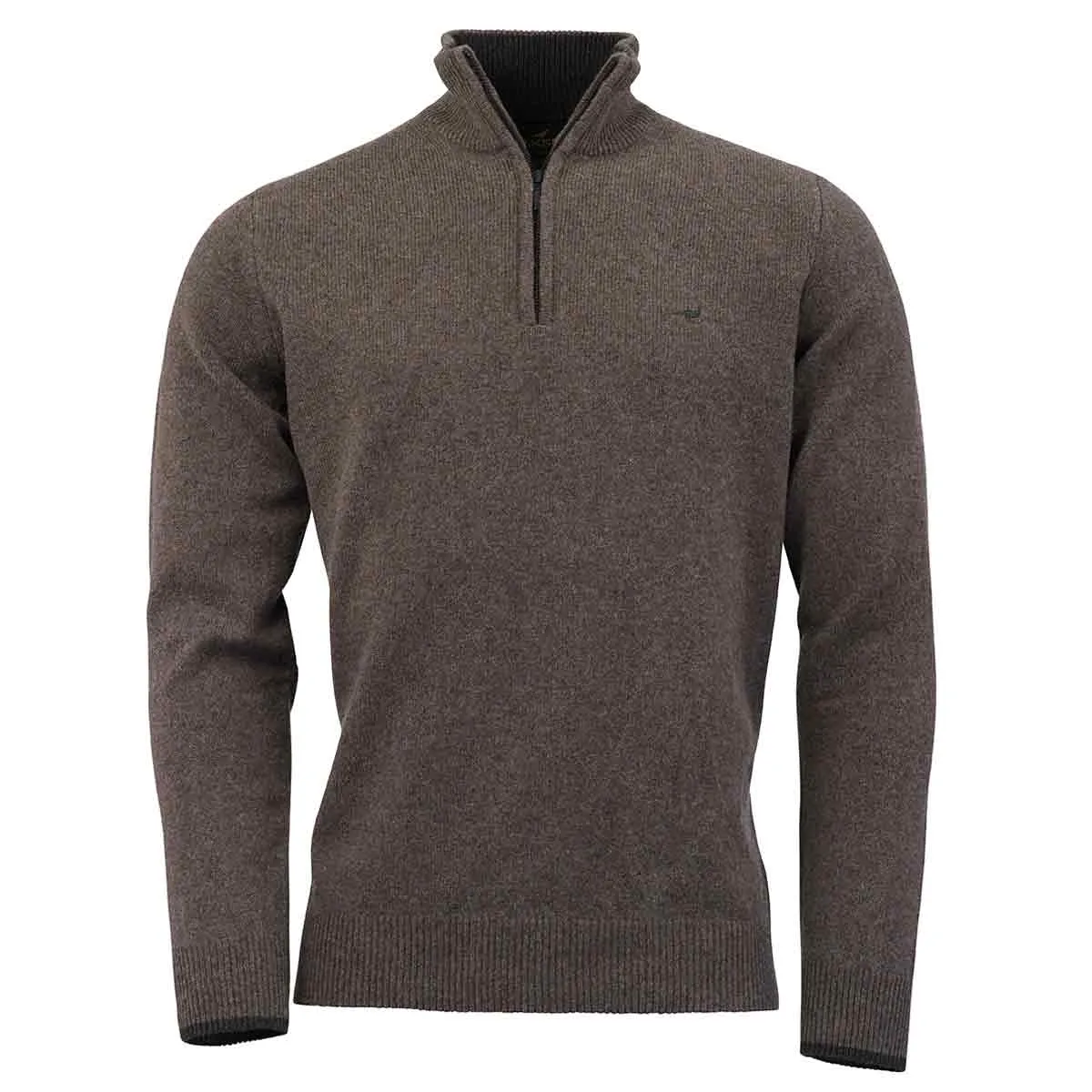 Laksen Brompton Lambswool Zip Neck Pullover