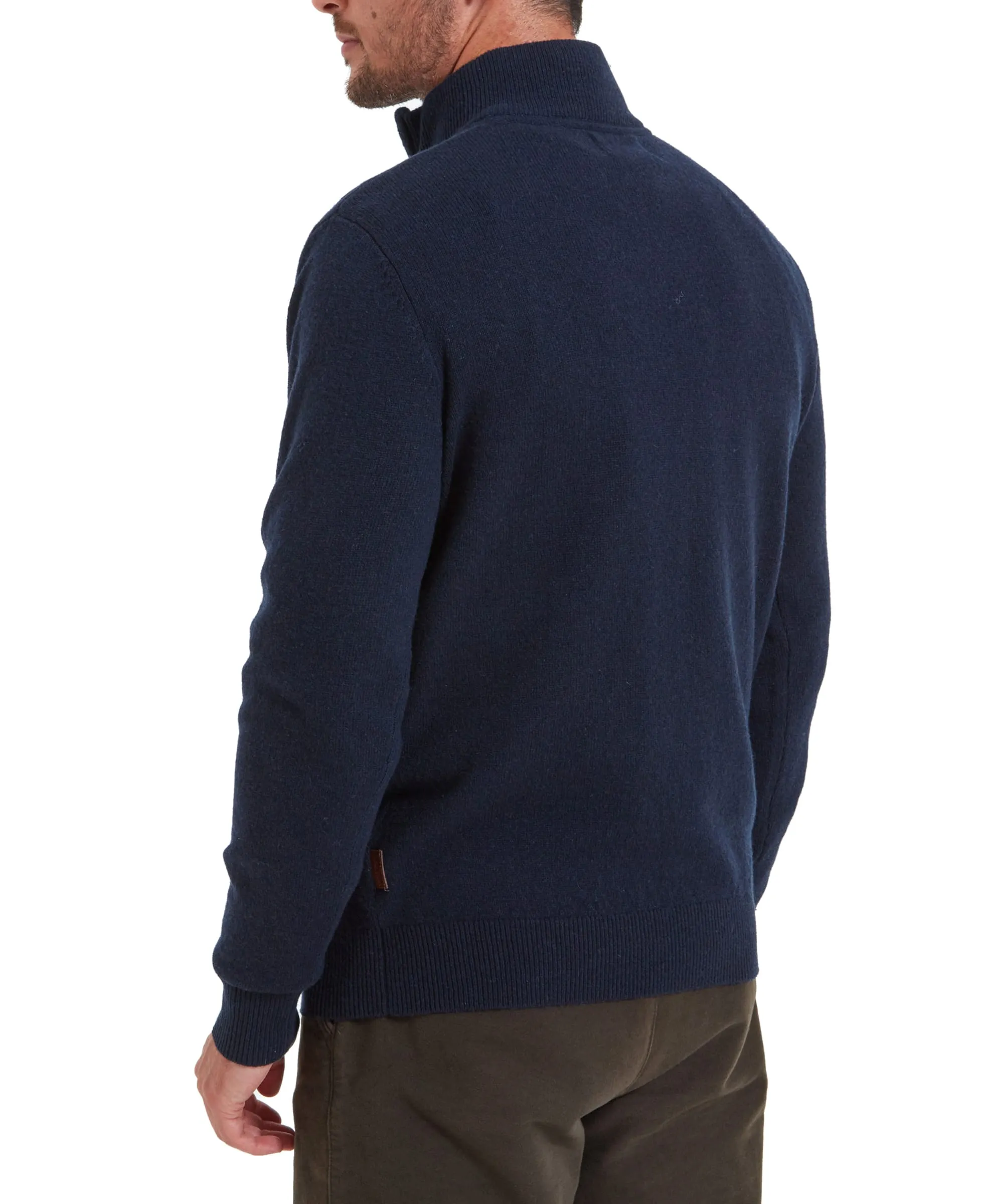 Lambswool Quarter Zip - Navy