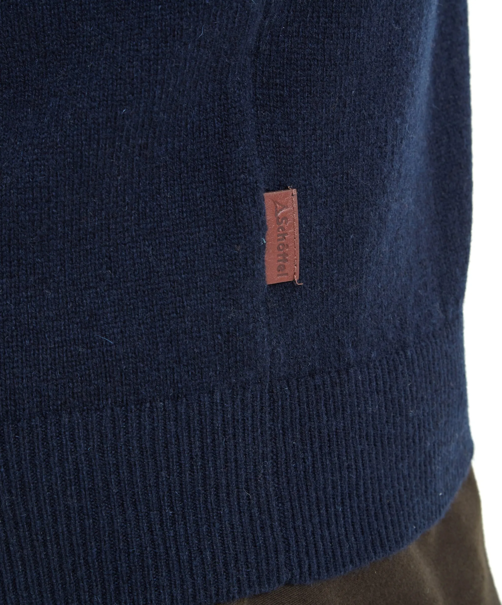 Lambswool Quarter Zip - Navy