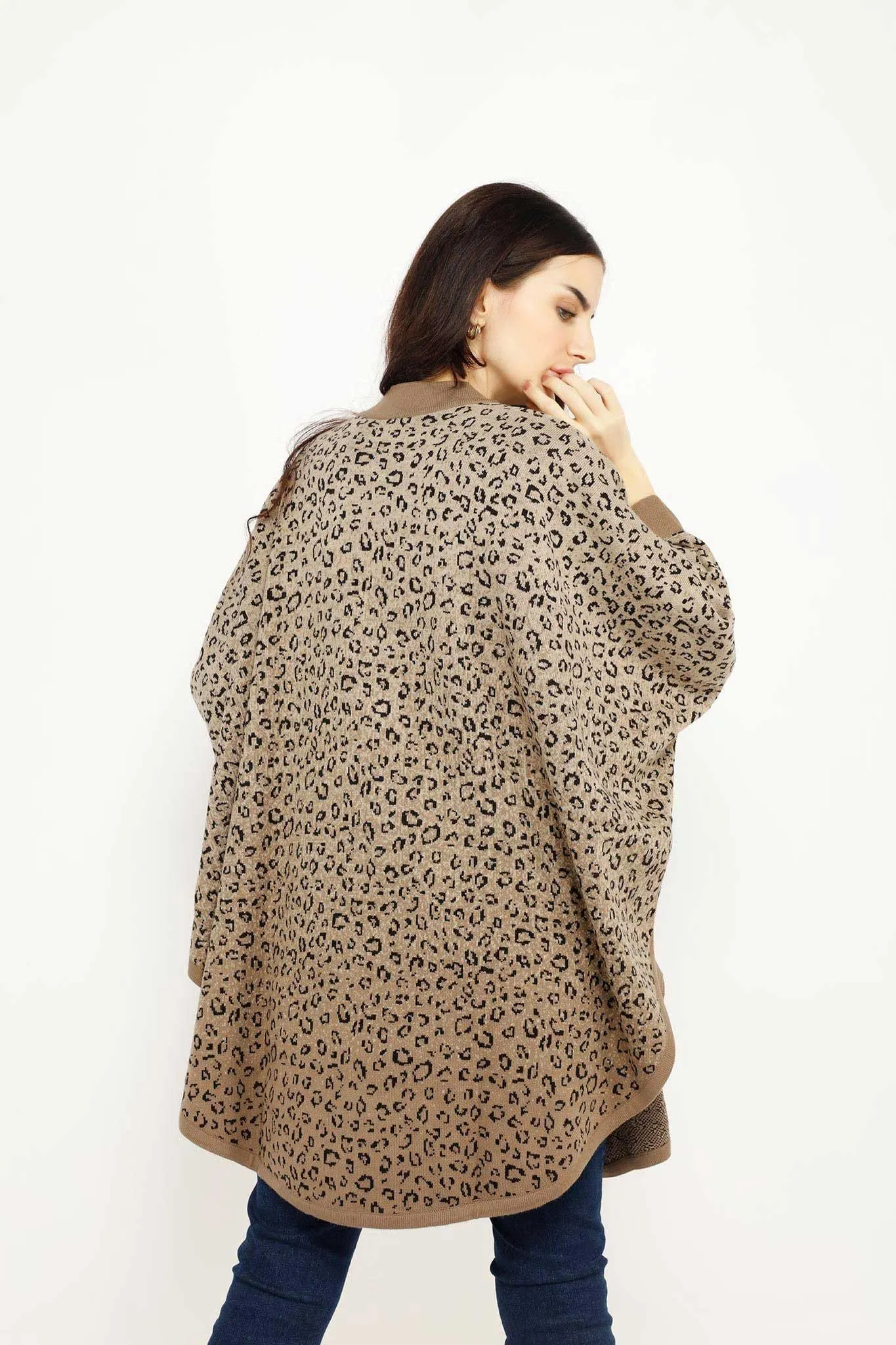 LEOPARD PRINT WOMEN’S SWEATER 6631BLN