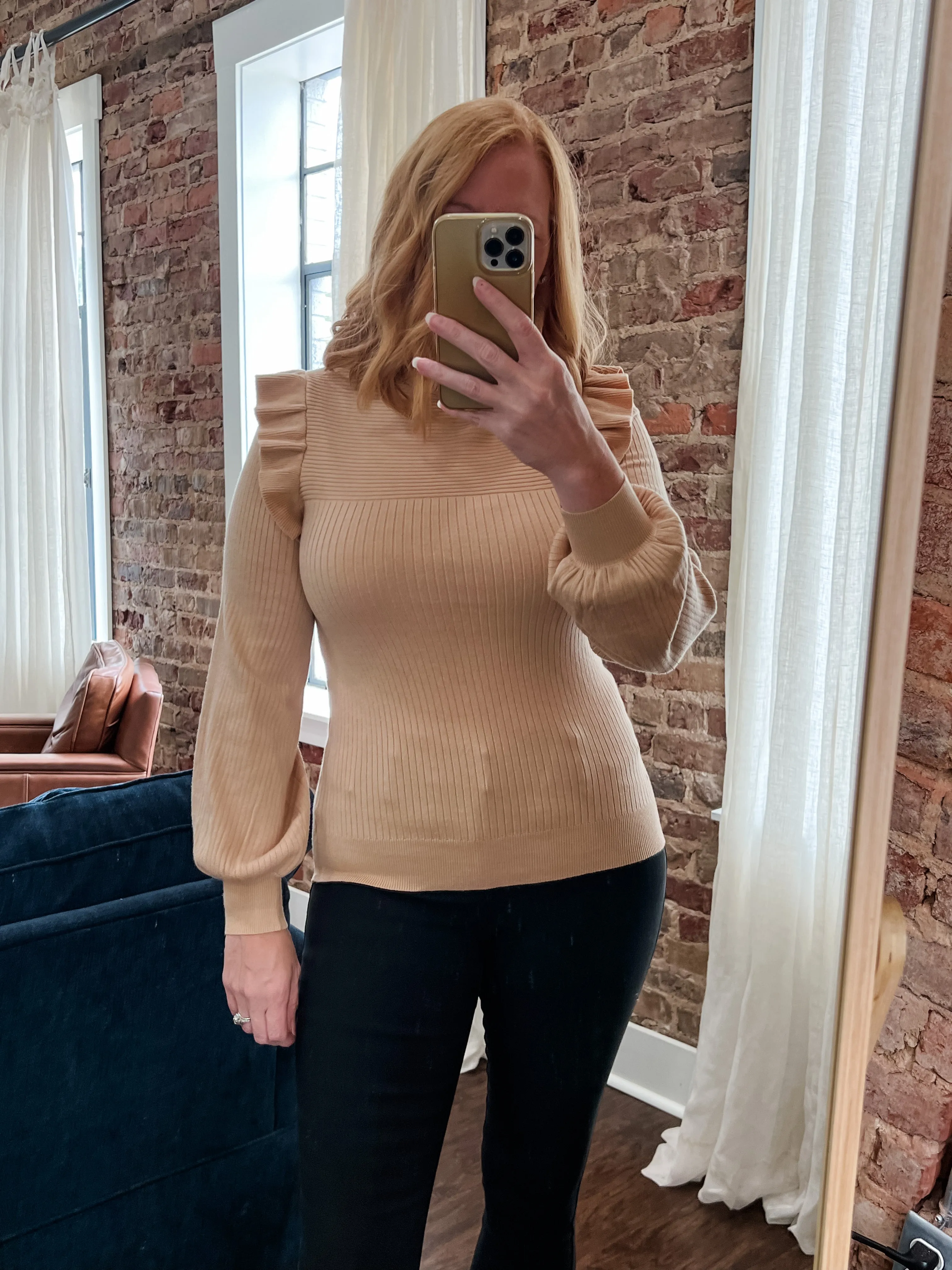 Leveling Up Turtleneck Sweater - Sand