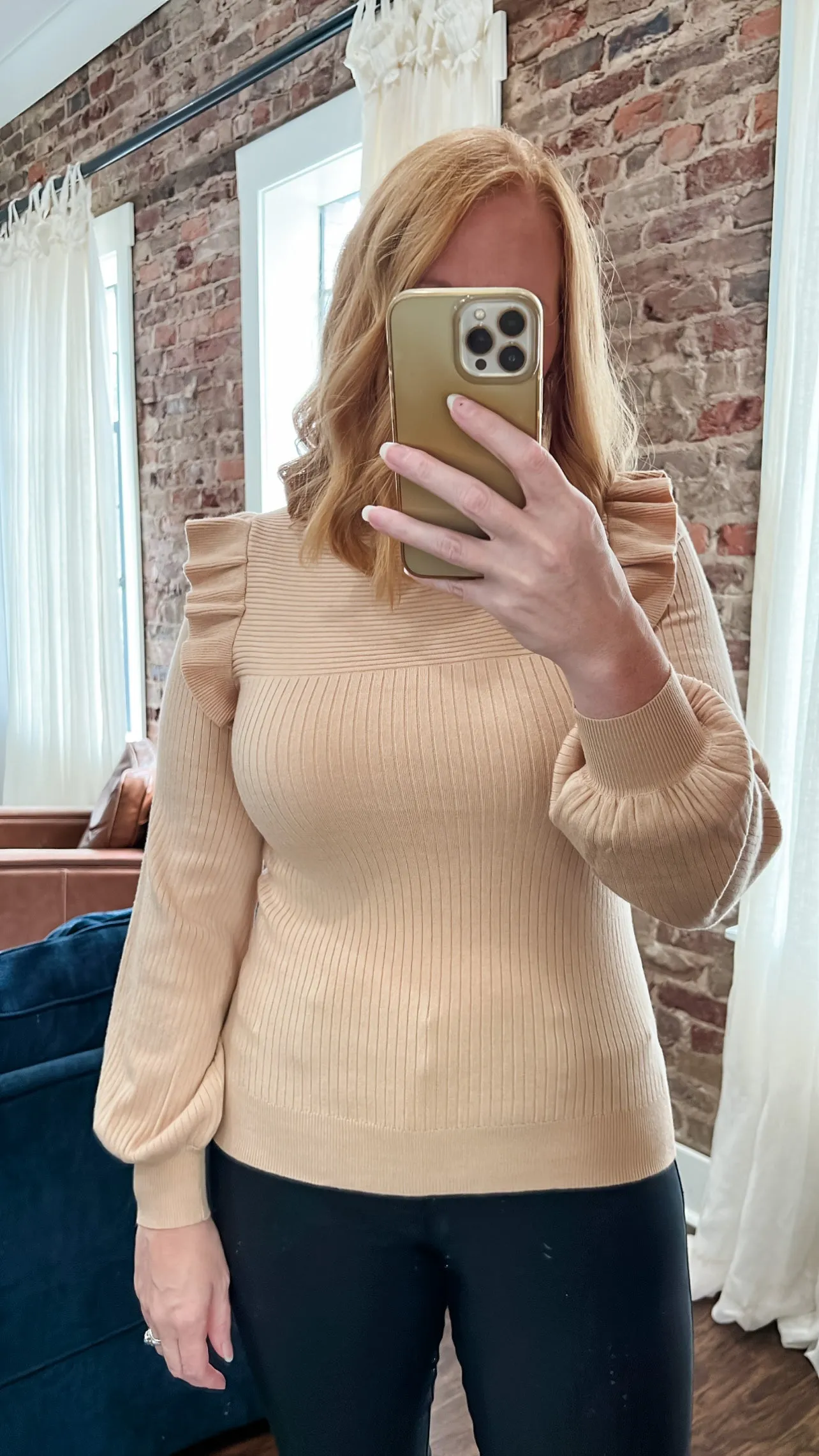 Leveling Up Turtleneck Sweater - Sand