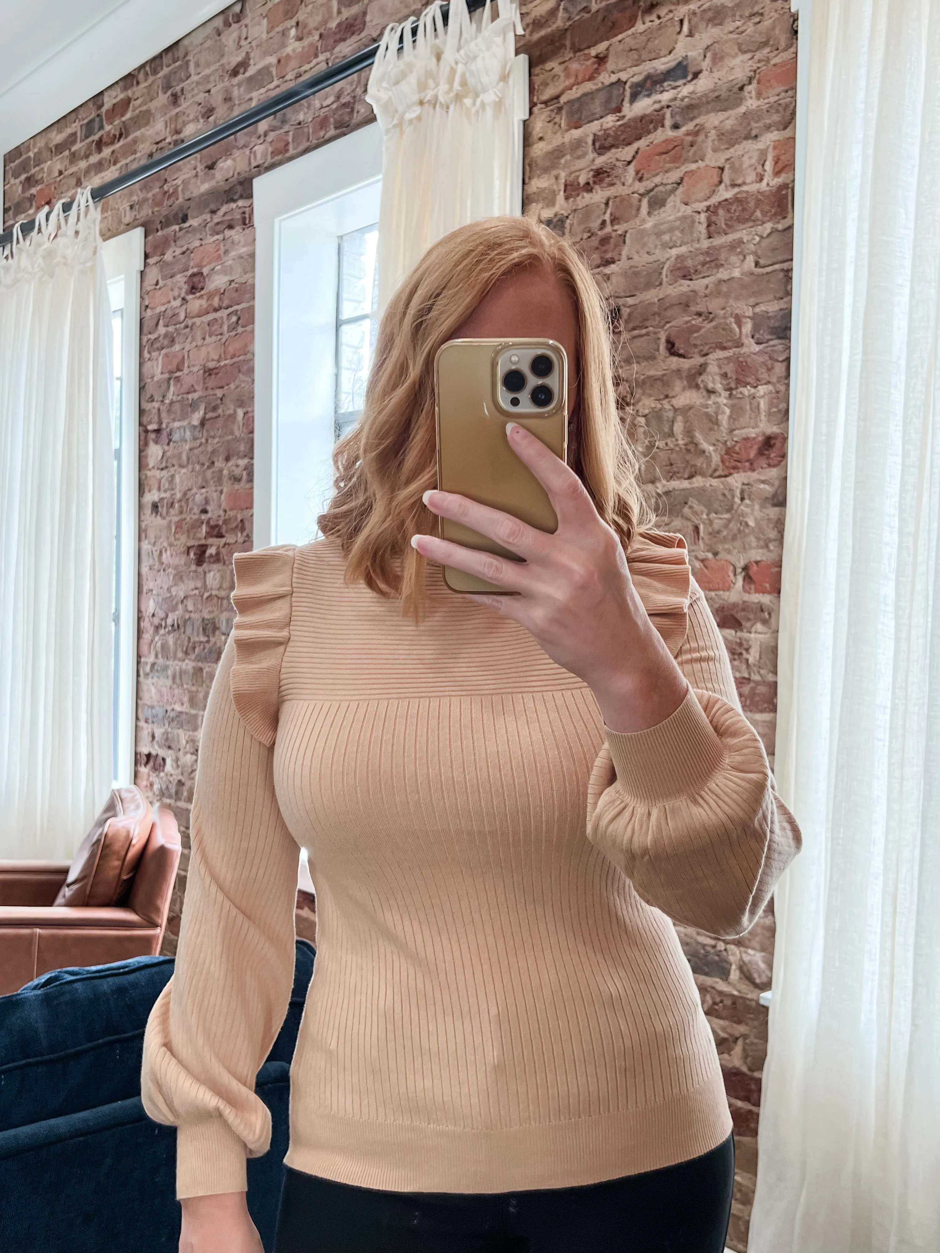 Leveling Up Turtleneck Sweater - Sand