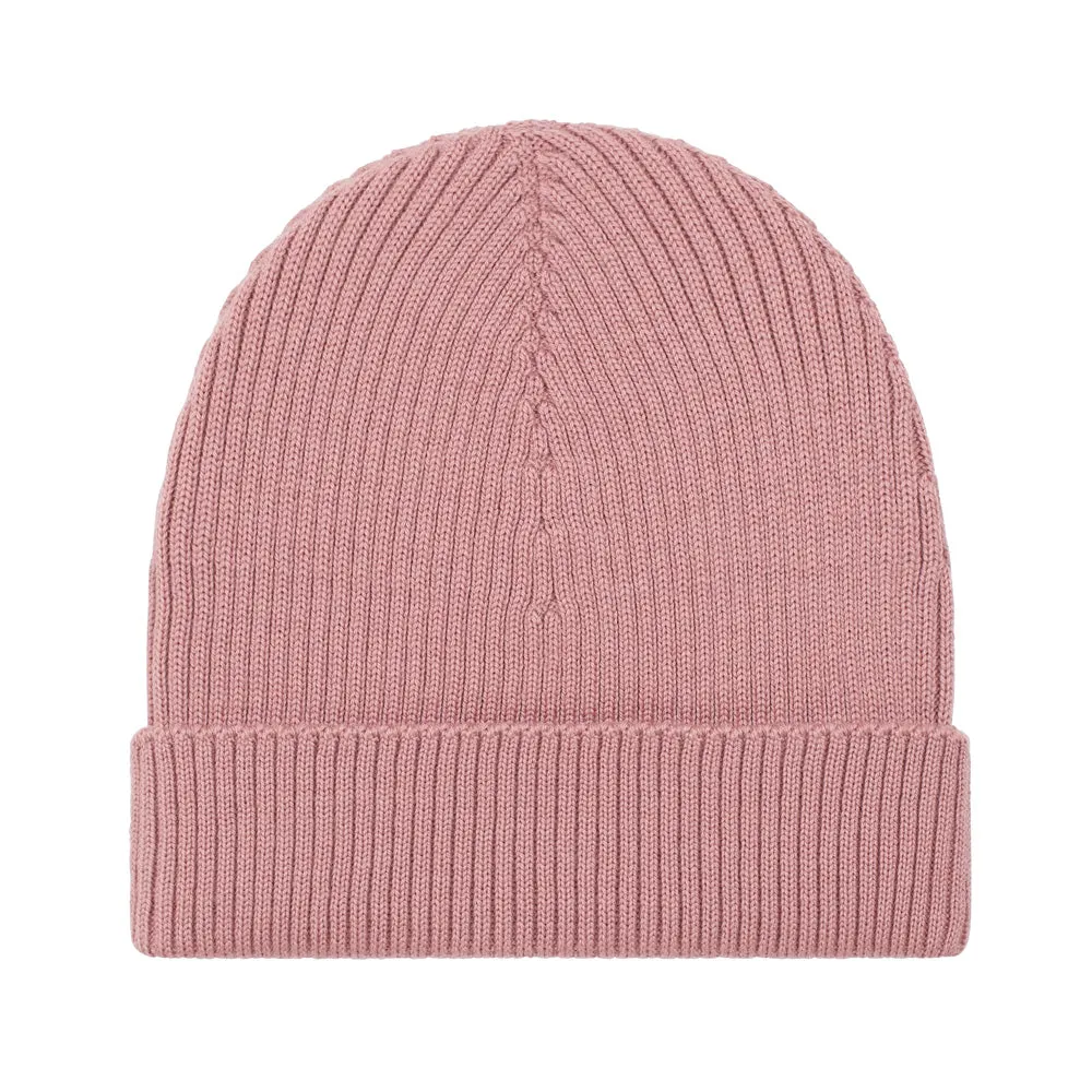 Lightweight Ribbed Extra Fine Merino Beanie Hat