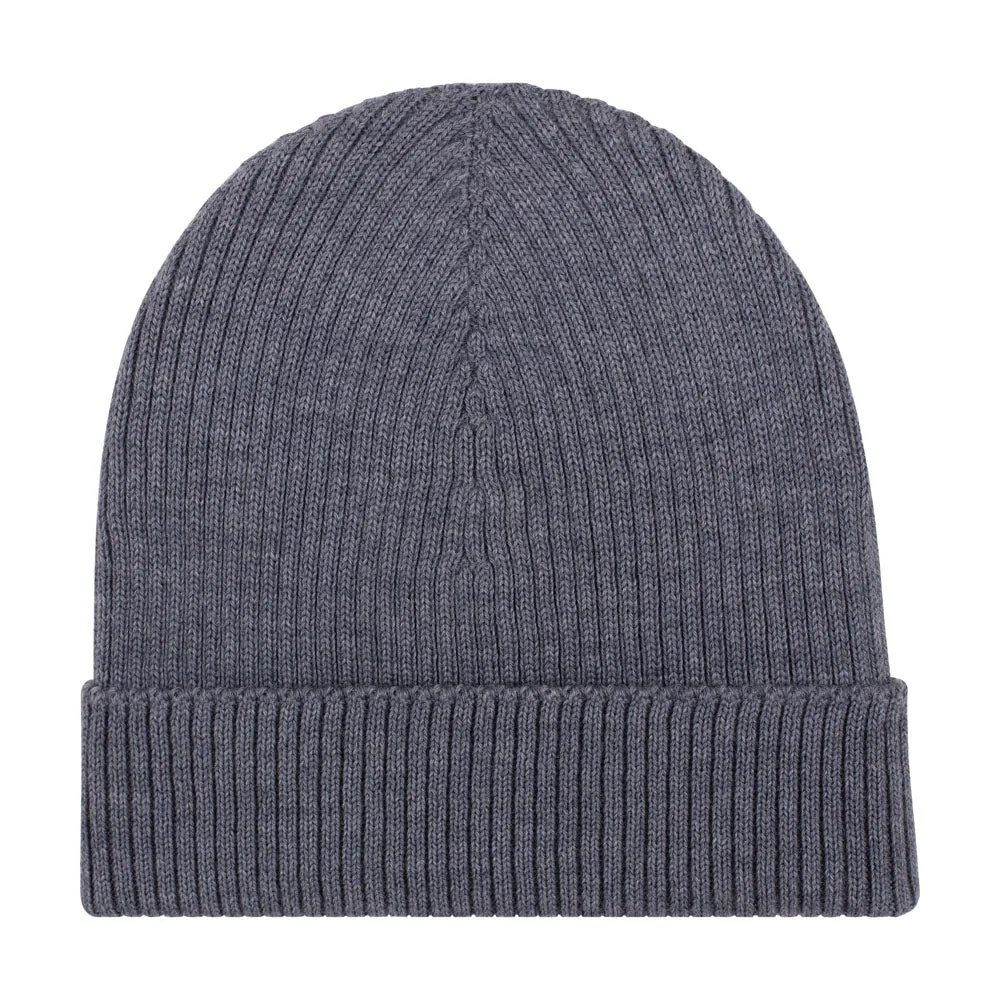 Lightweight Ribbed Extra Fine Merino Beanie Hat