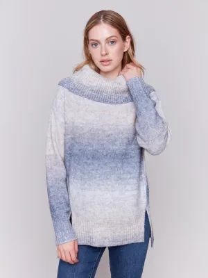 Long Cowl Neck Sweater - Frost