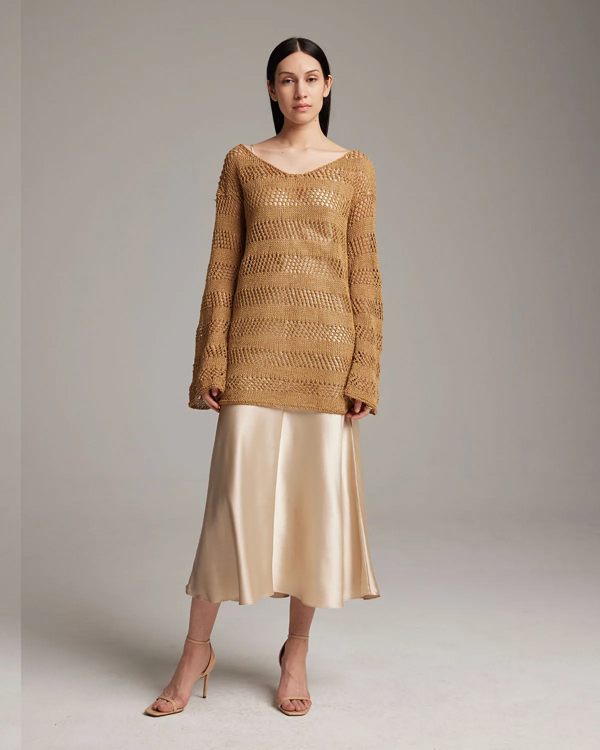 Loose Knit Linen Sweater