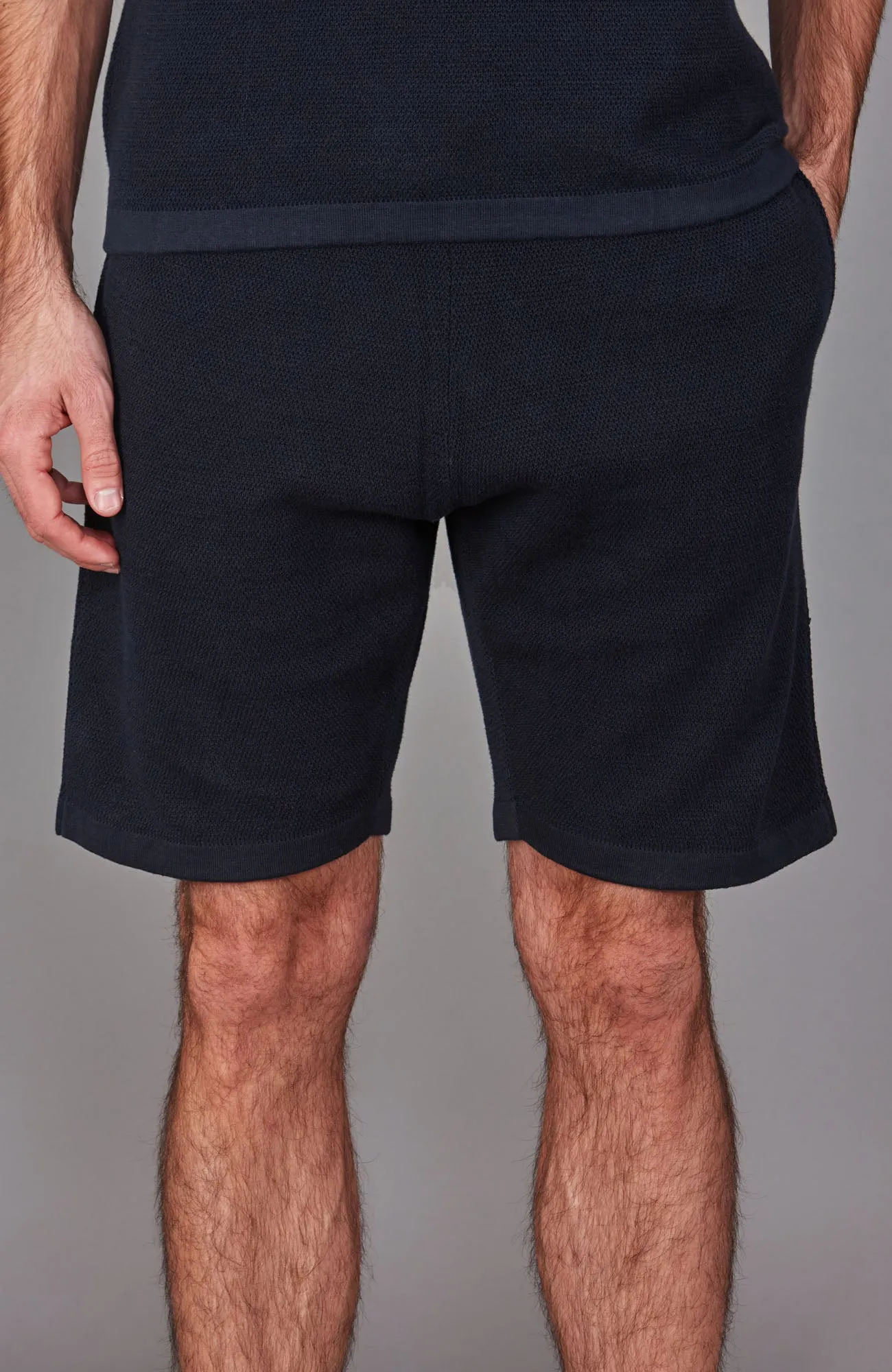 Mens Heavyweight Cotton Textured Shorts