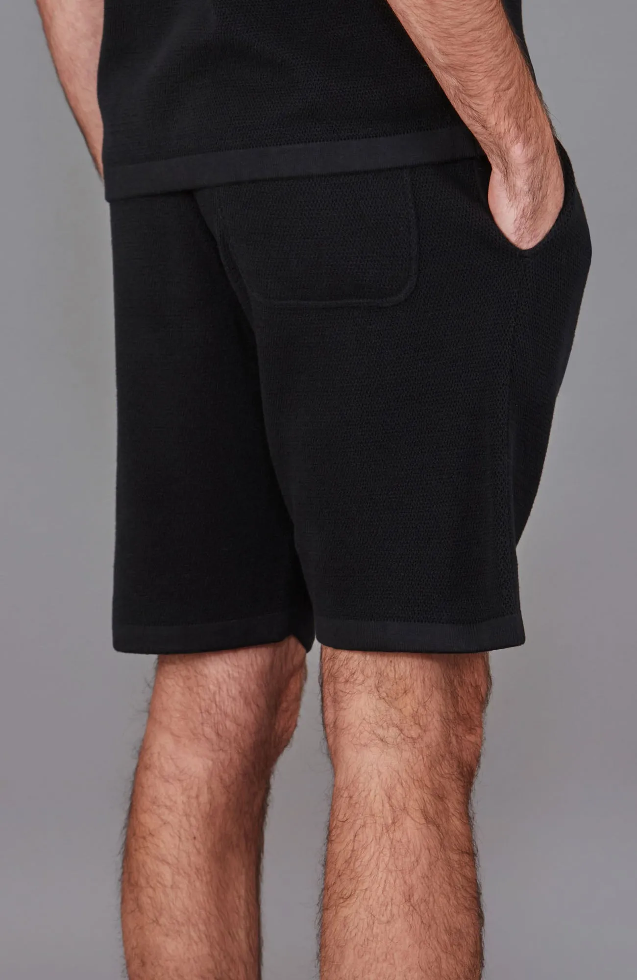 Mens Heavyweight Cotton Textured Shorts