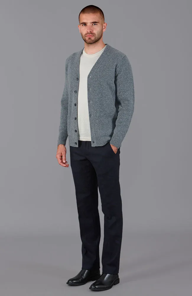 Mens Lambswool Two Pocket Cardigan