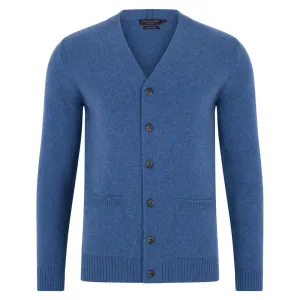 Mens Lambswool Two Pocket Cardigan