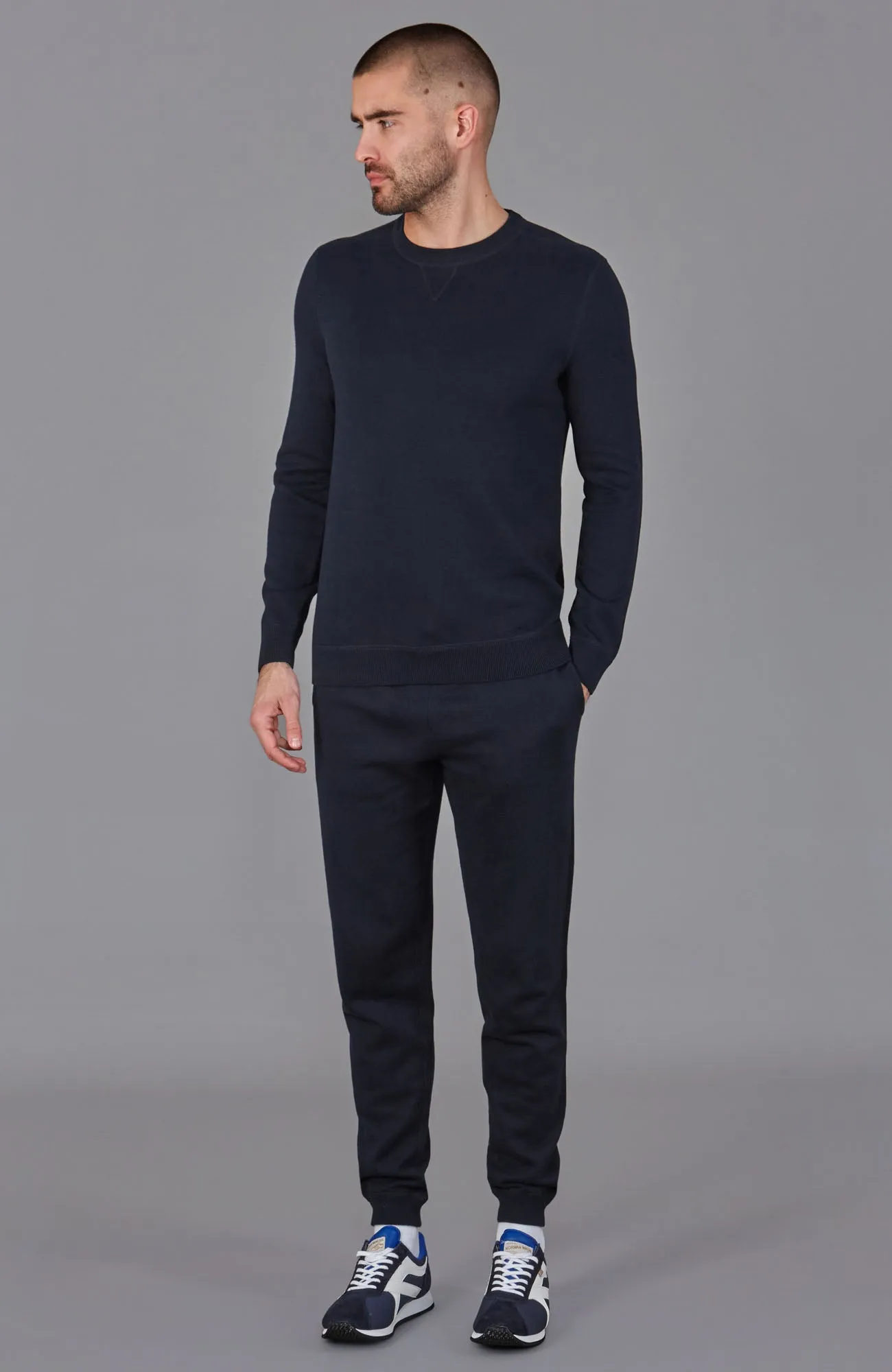 Mens Midweight Cotton Loopback Knitted Sweatshirt