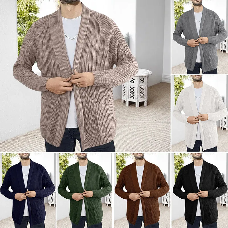 Men's Simple Pocket Cardigan