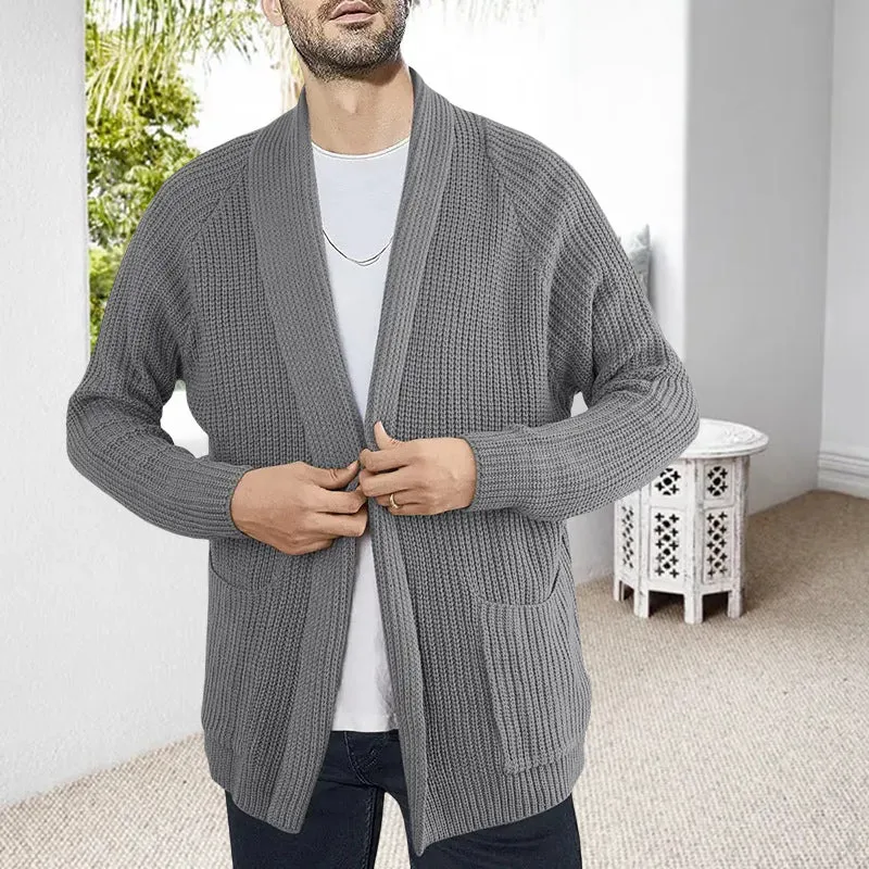 Men's Simple Pocket Cardigan