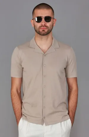 Mens Ultra Fine Cotton Cuban Collar Shirt