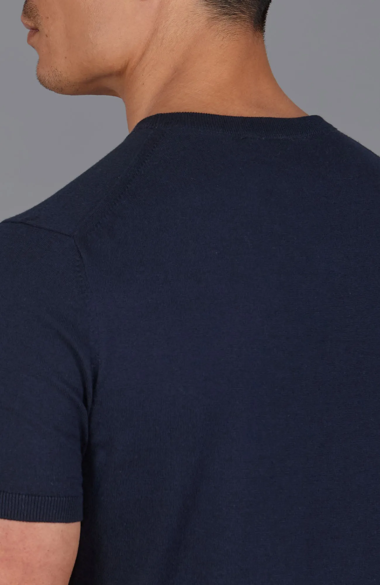 Mens Ultra Fine Cotton Knitted Pocket T-Shirt