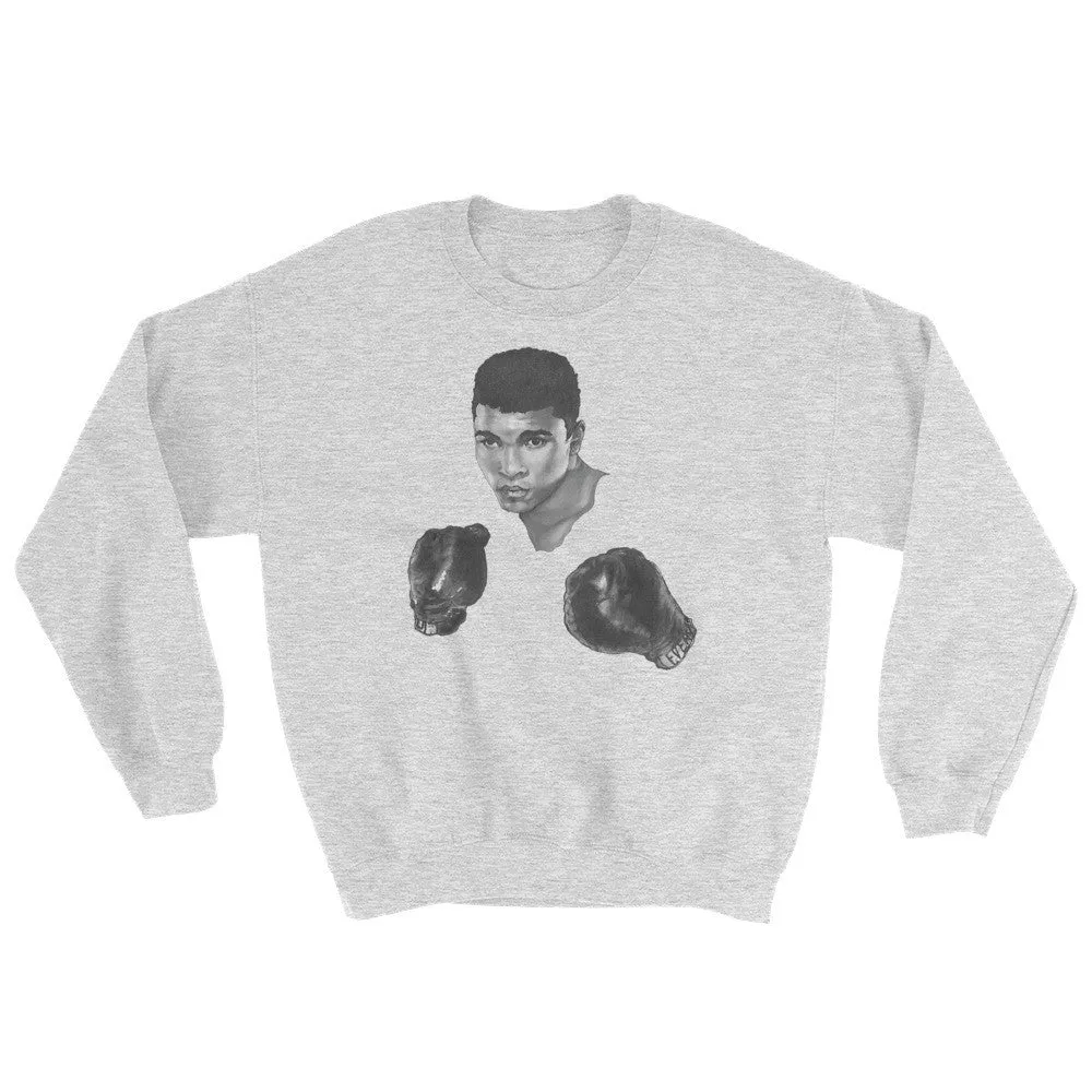 Mo Ali Boxing Sweatshirt Illustrated by Robert Bowen