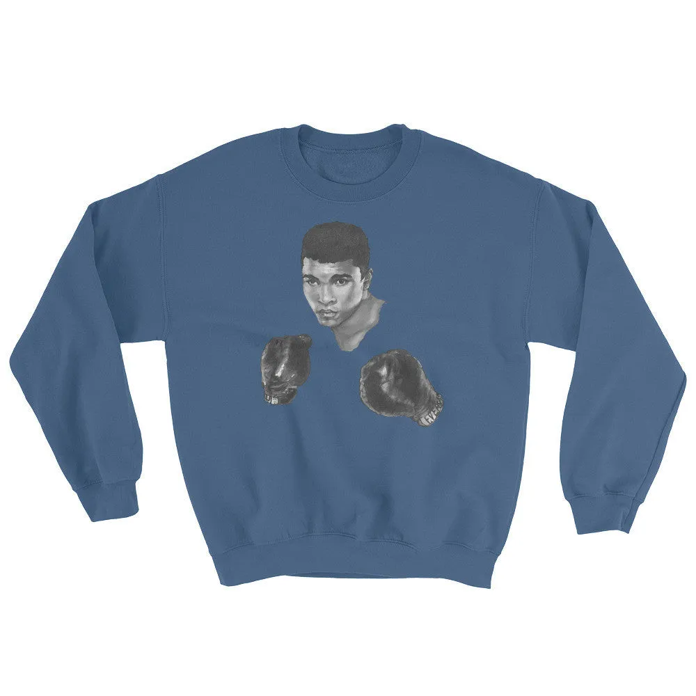 Mo Ali Boxing Sweatshirt Illustrated by Robert Bowen