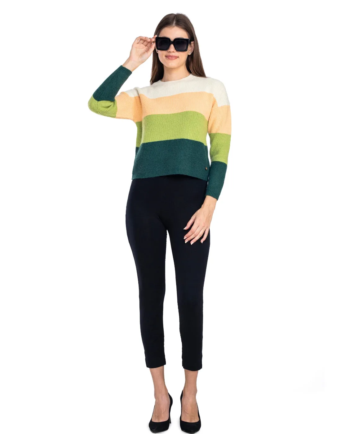 Moda Elementi Knitted sweaters pullover styles B.Green