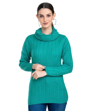 Moda Elementi Knitted sweaters pullover styles Green