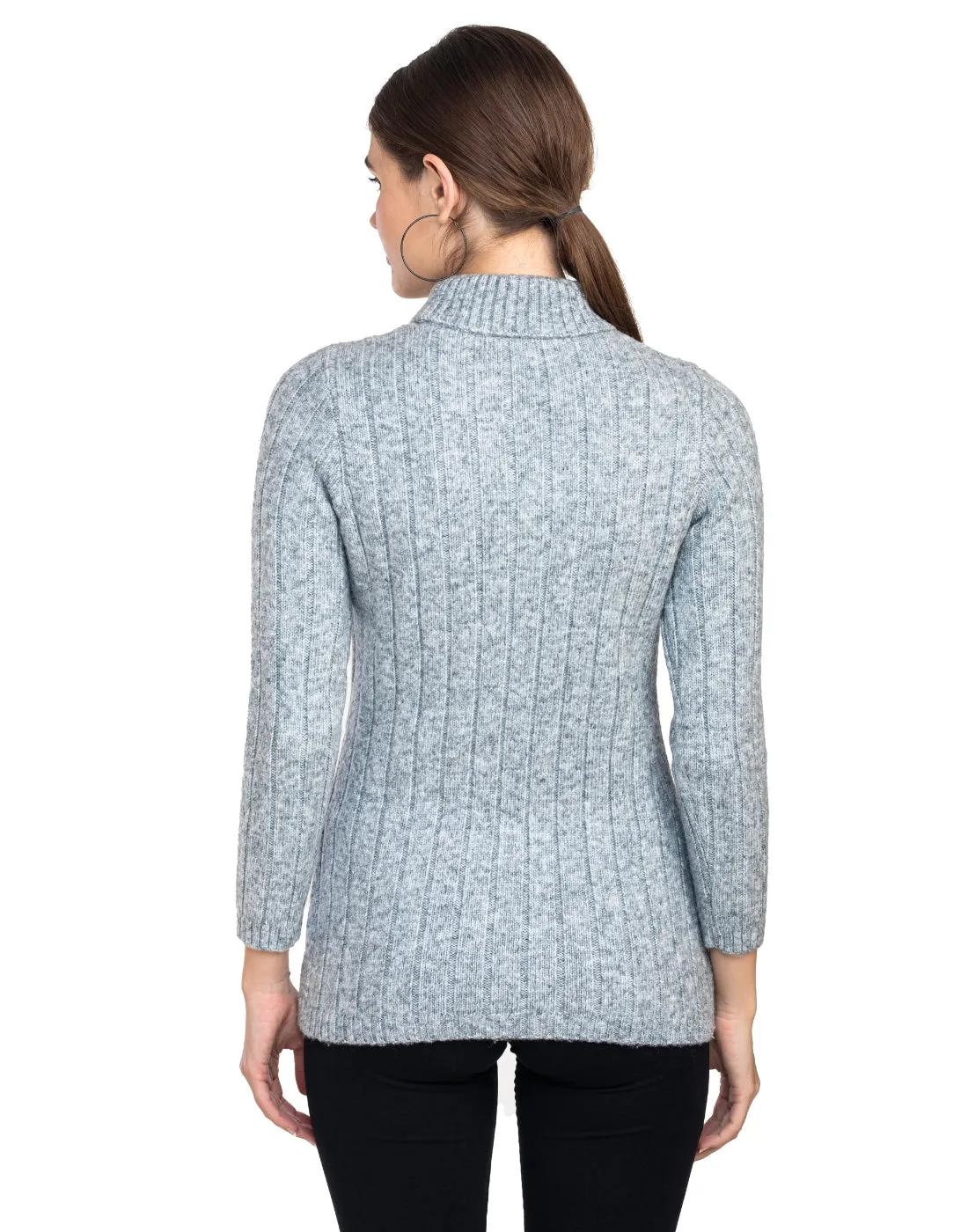 Moda Elementi Knitted sweaters pullover styles Grey