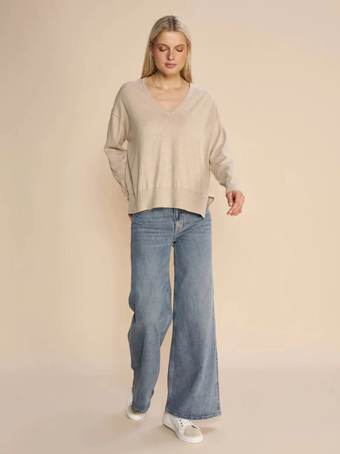 MOS MOSH | Tani V-Neck Knit 158970